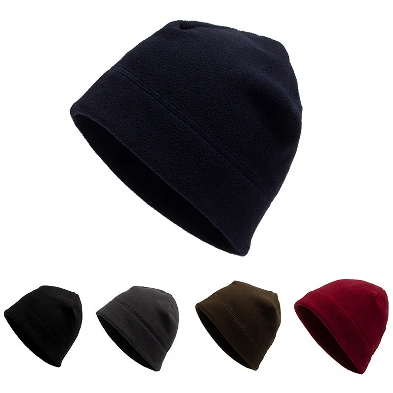 

CNTANG New Fleece Men's Winter Hat Snowboard Cycling Warmer Beanies Tactical Windproof Outdoor Hiking Hunting Military Men Caps