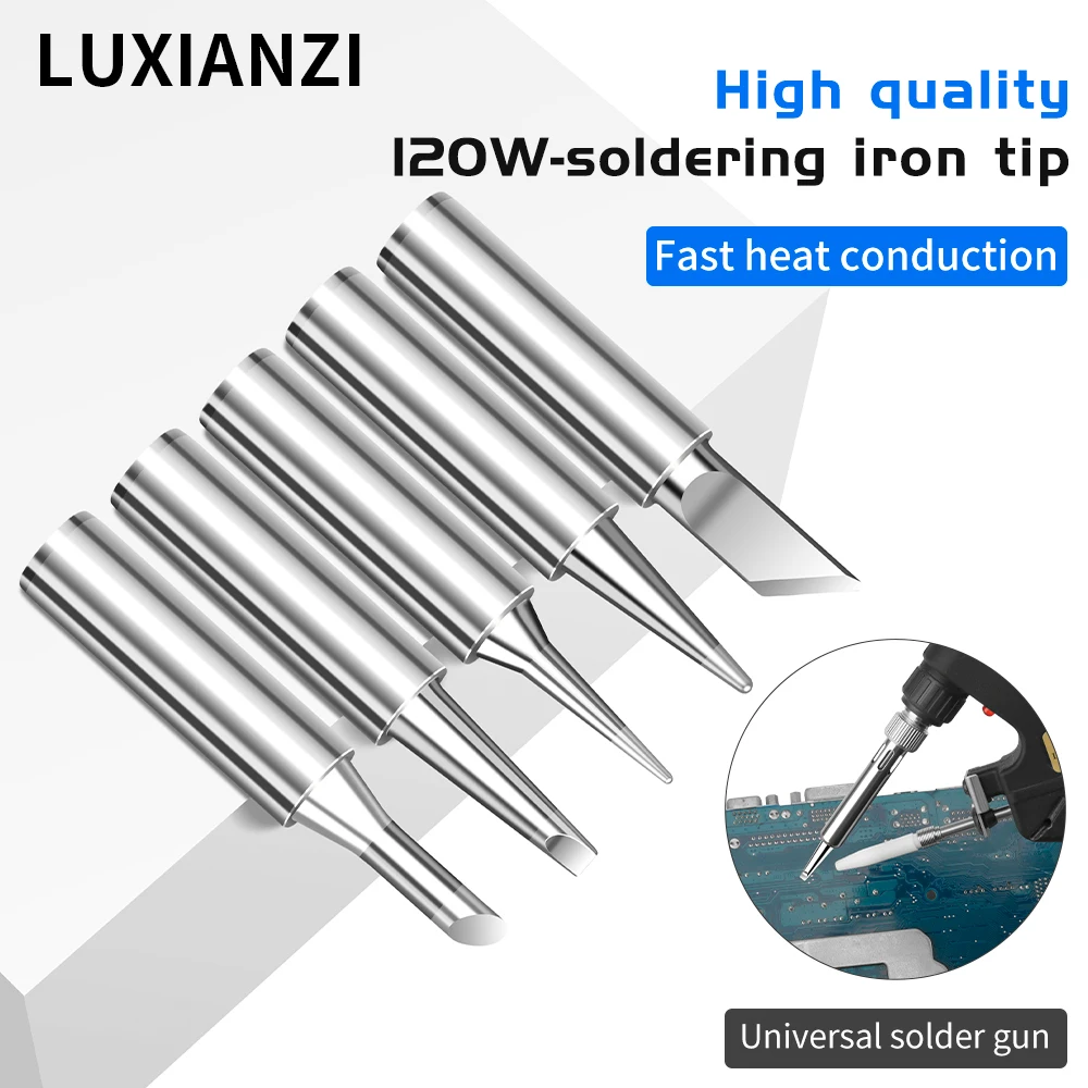 LUXIANZI 120W Soldering Iron Tips 907 Welding Rework Repair Tool For Electric Automatic Tin Gun Solder Iron Heads High Power