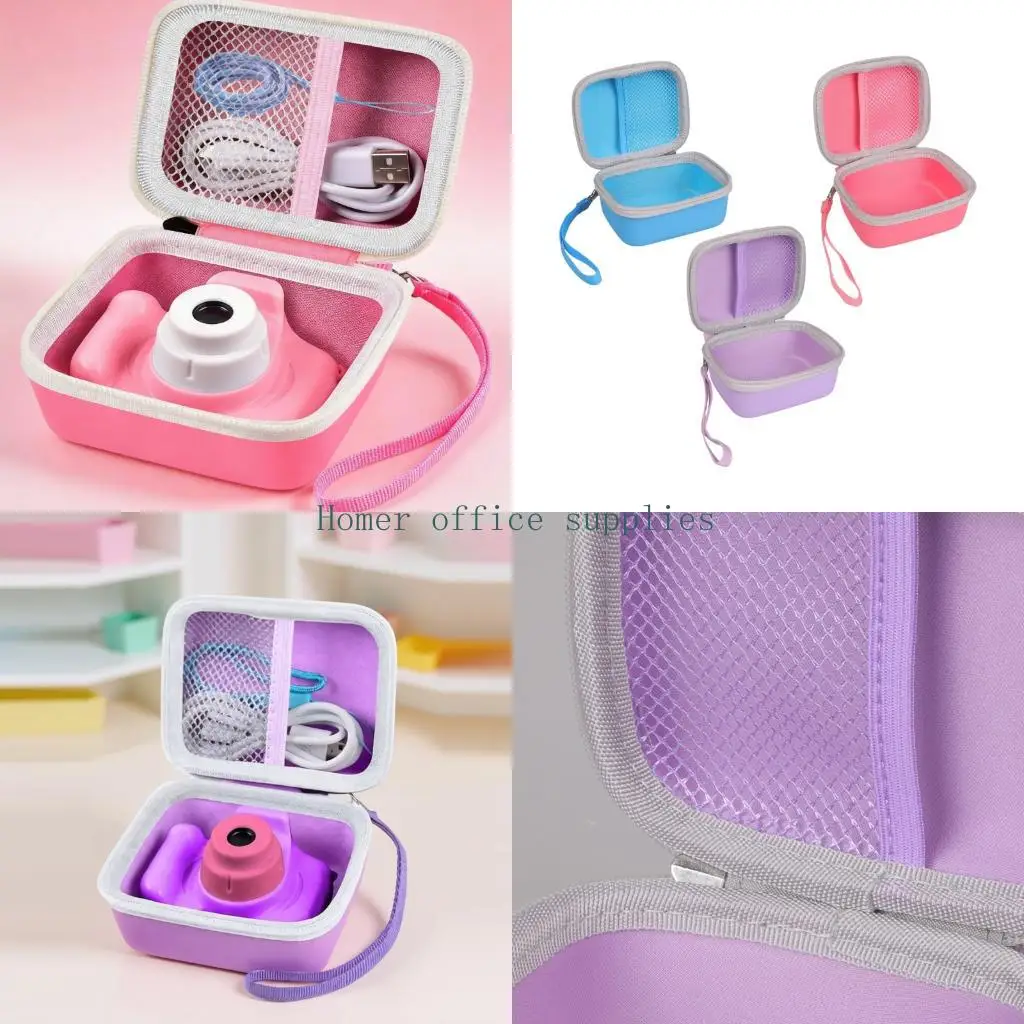 K43B Fun Themed Child Friendly Camera Holder Box Holds Essential Gadgets Safely