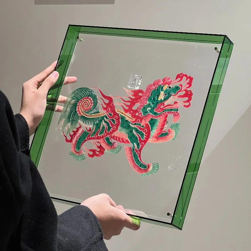 Shadow puppet decorative painting traditional handmade new Chinese painting creative soft decoration