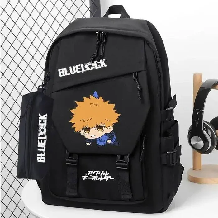 

Chibi Blue Lock Student Teens School Bags Large Capacity Mochilas Backpacks For Gift Anime GAME