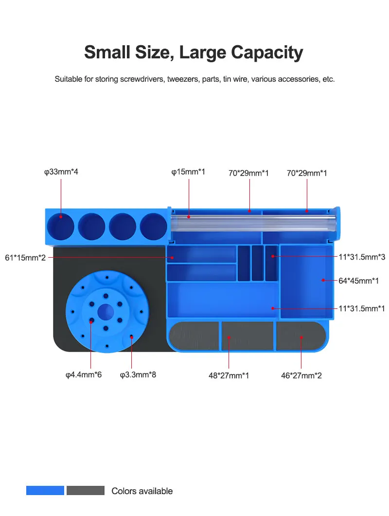 RL-001H 360° rotation storage Easy to take and place for mobile phone repair