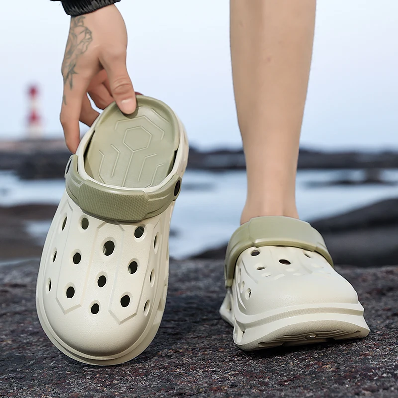 Paar-Stil Herren- und Damen-Sommer-Outdoor-Schuhe mit Dicker Sohle, Geruchshemmend und Rutschfest, Doppelnutzung für Sport, Strand und Angeln – Detail 14