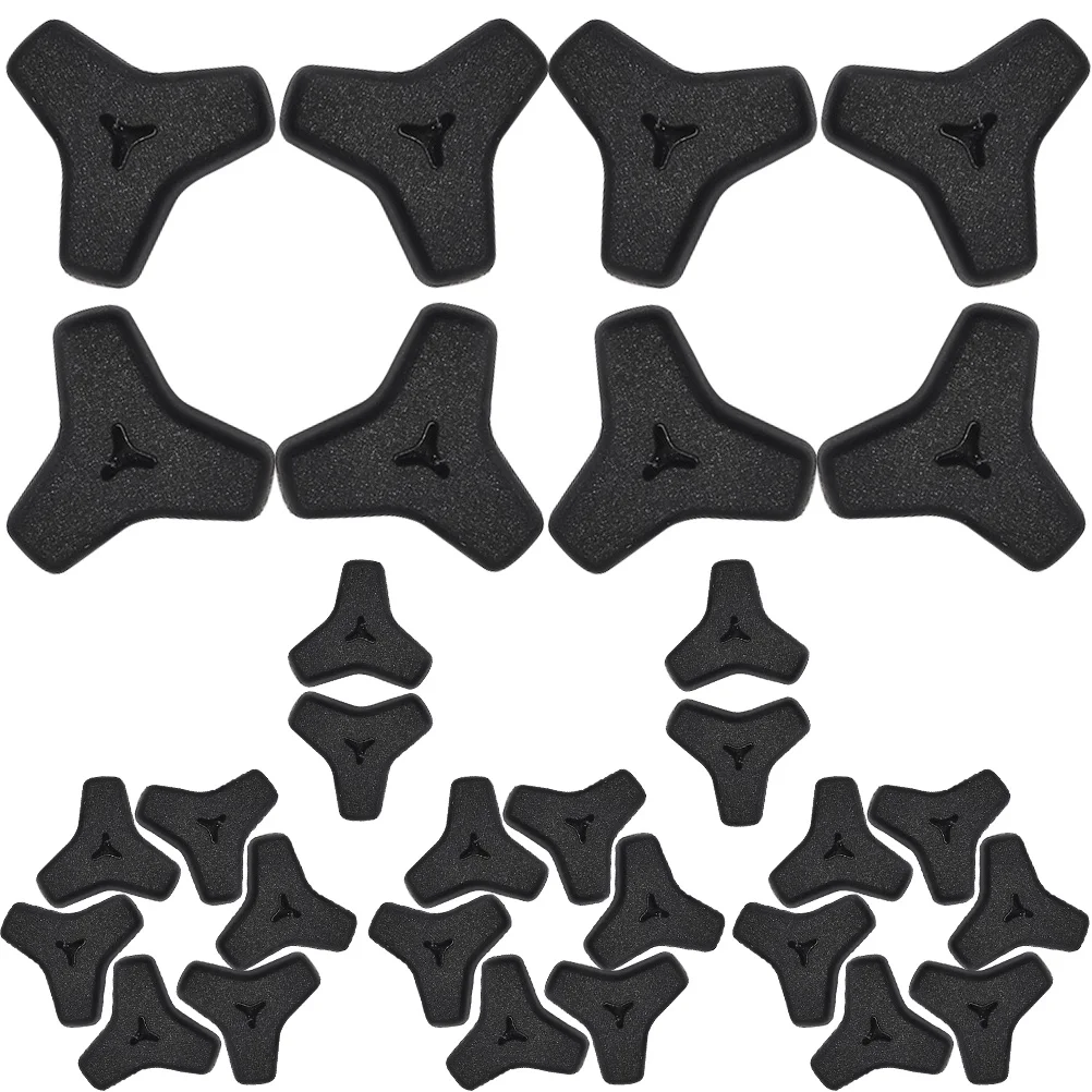 

20 Pairs Black Anti slip Silicone Glasses Retainer Stoppers Comfortable Ear Grips Eyewear Accessories Non skid For Sports