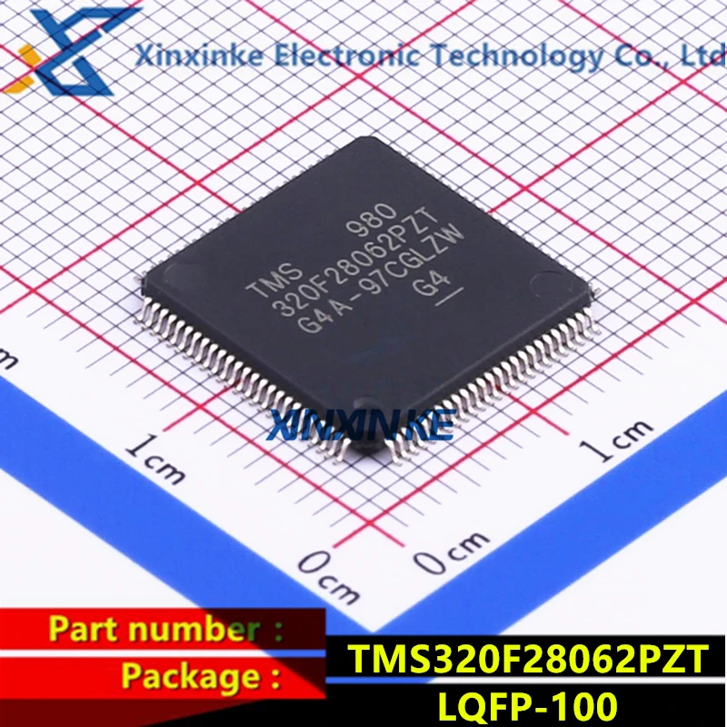 TMS320F28062PZT LQFP-100 32-bit Microcontrollers - MCU PICCOLO MCU 90MHz 128KB FLASH Brand New Original