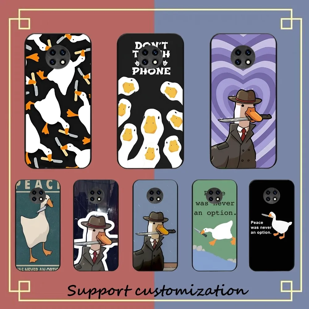 Duck Untitled Goose Game Phone Case For Redmi 5 6 7 8 9 10 plus pro 6 7 8 9 A GO K20 K30 K40 pro plus F3 Fundas