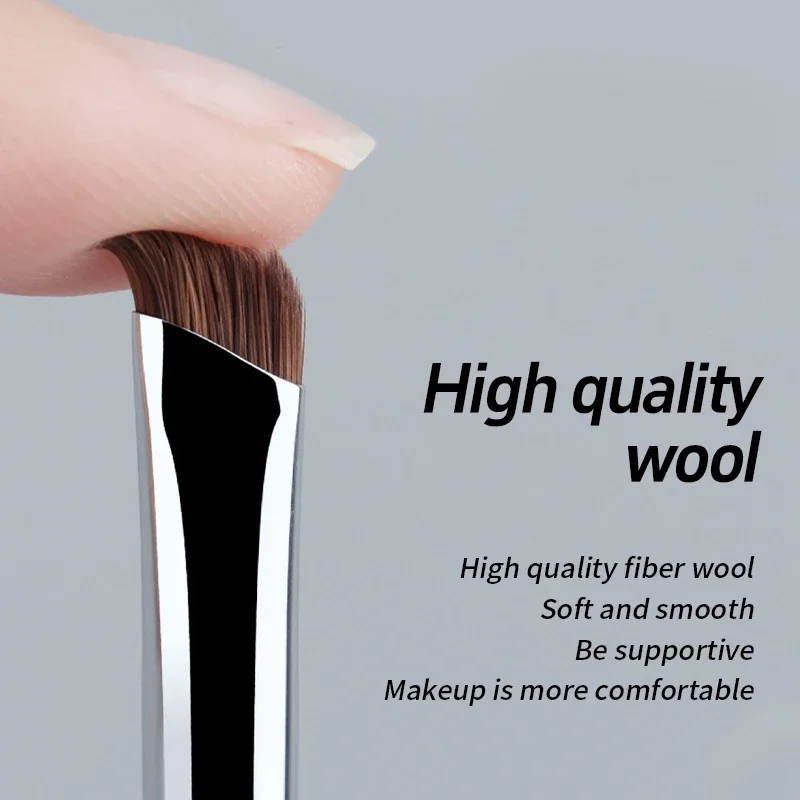 Sickle Eyeliner Brush Eyeshadow Blade Brush Detail Brush Diagonal Eyebrow Brushes Undereyelid To Sleeping Silkworm Makeup Tools