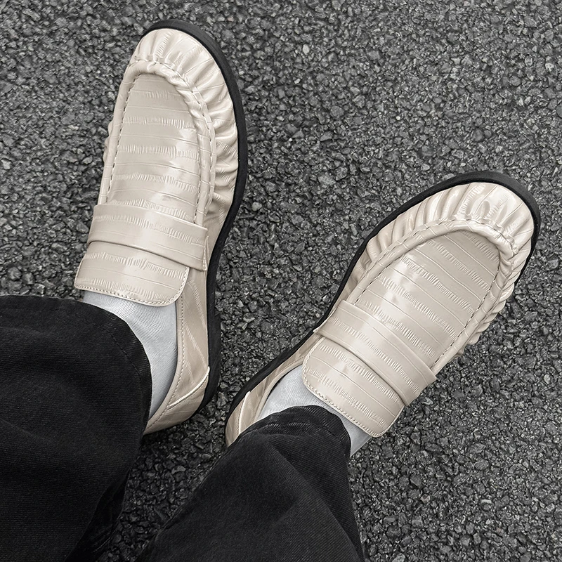 

Men Business Casual Elegant Formal Dress Shoes Slip-on Evening Dress Loafers Party Tassel Leather Shoes Wedding Shoe Zapatillas