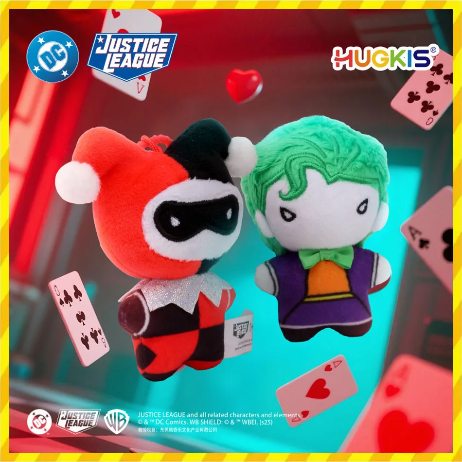 *9cm Soft Plush Keychain DC Justice League Batman Superman Harley Quinn Joker Cute Cartoon Movie Dolls Creative Christmas Gifts view 2