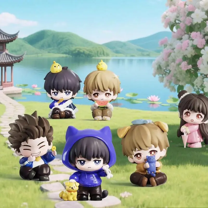 

Новая оригинальная слепая коробка для хроники Grave Robbers' Leisure Life Cute Play Volume 4, загадочная коробка Wu Xie Kylin Zhang, аниме-фигурка, игрушка