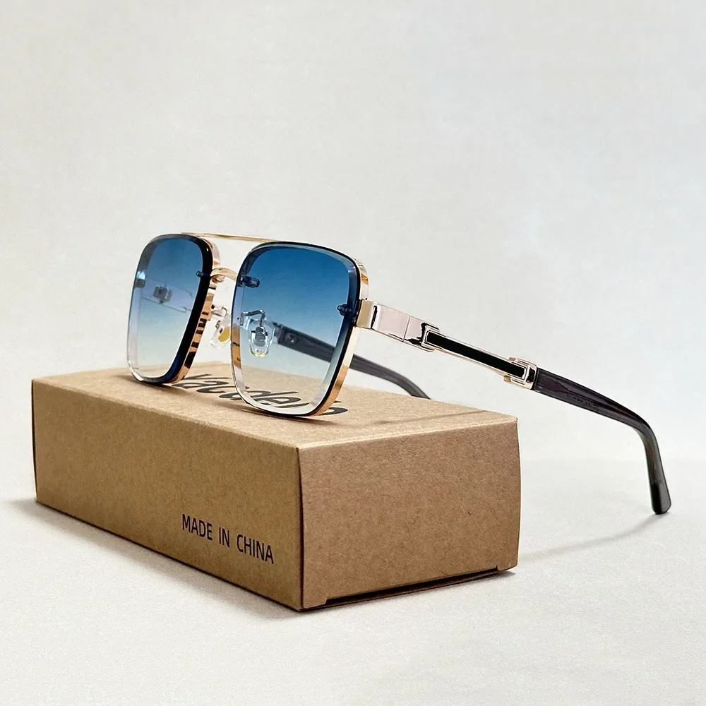 

Men's Luxury Square Sunglasses, Women's Trendy Vintage Gafas De Sol, Sunscreen Zonnebril