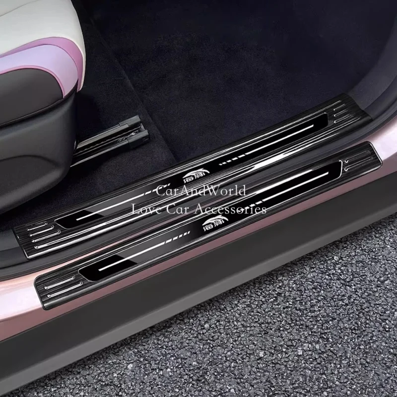 

Накладка на порог, защитная пластина для педали, накладки, автомобильные аксессуары из нержавеющей стали для BYD Dolphin 2021-2025