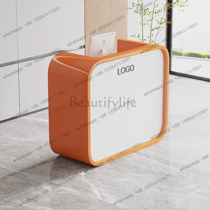 ZJ customized small front desk reception shopping guide counter