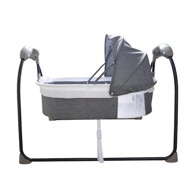 

Newly designed crib electric rocking for children New smart swing bed electric cradle for babies crib