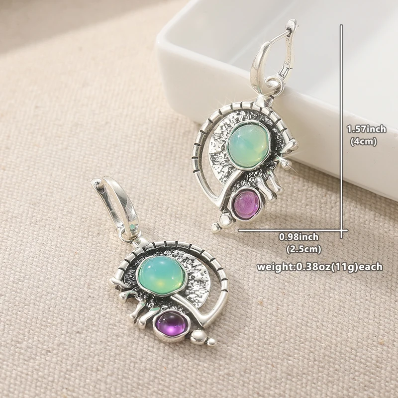 Ethnic Silver Color Inlaid Gre - Ethnic Fashion Wear For Women 评论和价格
