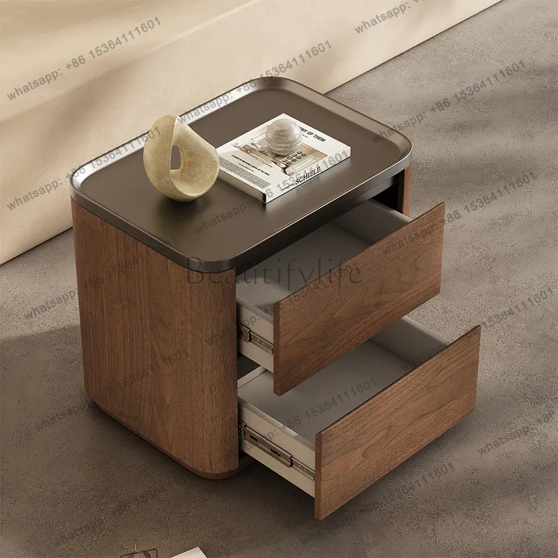 

Drawers With Small Bedside Table Cream Style Creative Storage Modern Nightstand Space Saving Vintage Szuflada Home Furniture