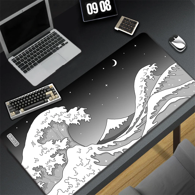 

Great Wave Off Art Large Size Mouse Pad Natural Rubber PC Computer Gaming Mousepad Gamer Desk Mat Locking Edge for CS GO LOL