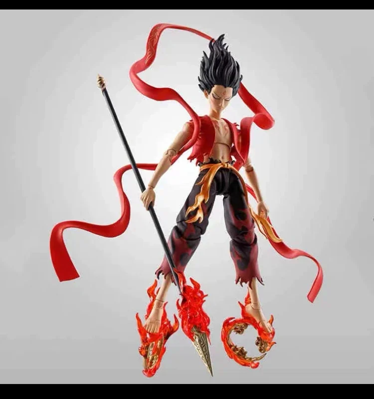 

В наличии Bandai SHF Nezha's Demon Child Awakening Form Young Nezha Can Move Handicraft 18 см