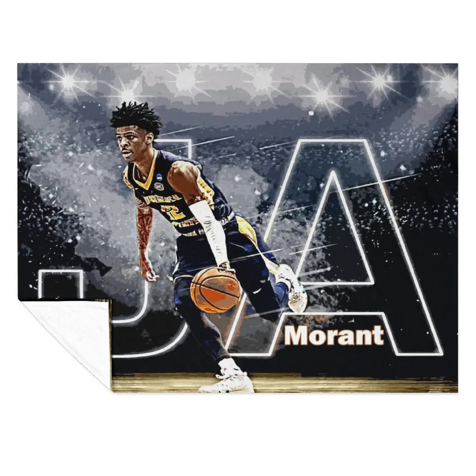 

ja morant Throw Blanket Cute for babies Blankets For Bed Bed covers Blankets