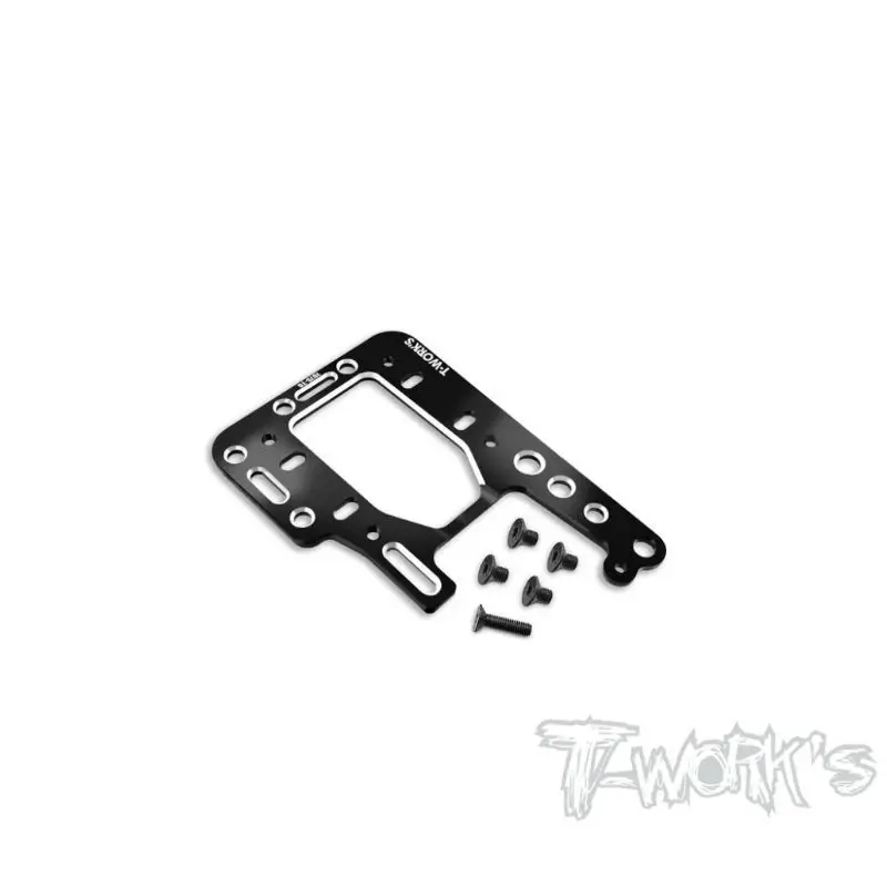 Piastra di montaggio motore monopezzo in allum originale T Works TO-254-MP11 7075-T6 (per Kyosho MP11) Strumento RC