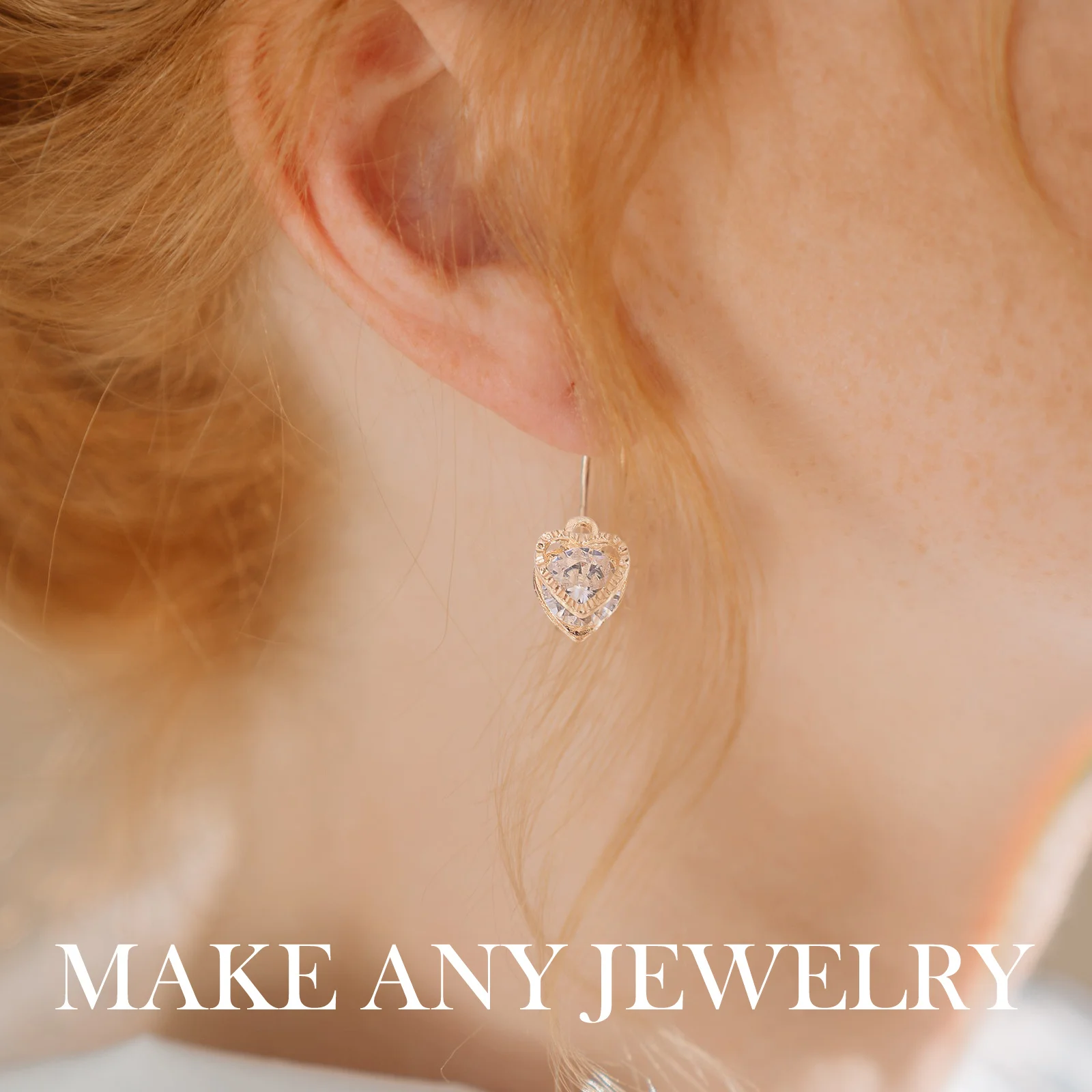 

50 шт. подвесок-сердечек из сплава, легкие и прочные, для рукоделия, изготовления украшений и декора