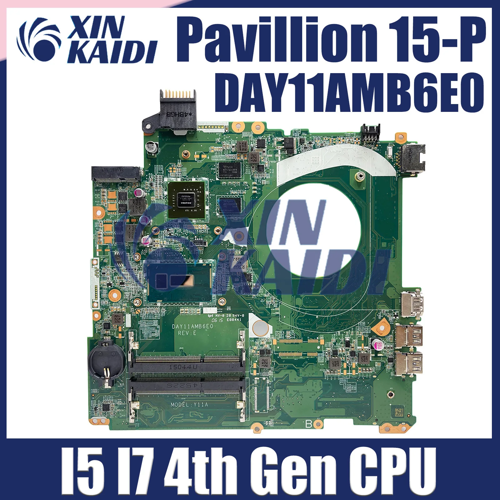 Mainboard For HP Pavillion 15-P DAY11AMB6E0 Laptop Motherboard 787744-501 I7-5500U I7-4510U fully test