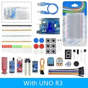 Arduino uno r3用DIYプロジェクトスターターキット、電子部品セット、830タイポイントブレッドボード、400 - AliExpress  502