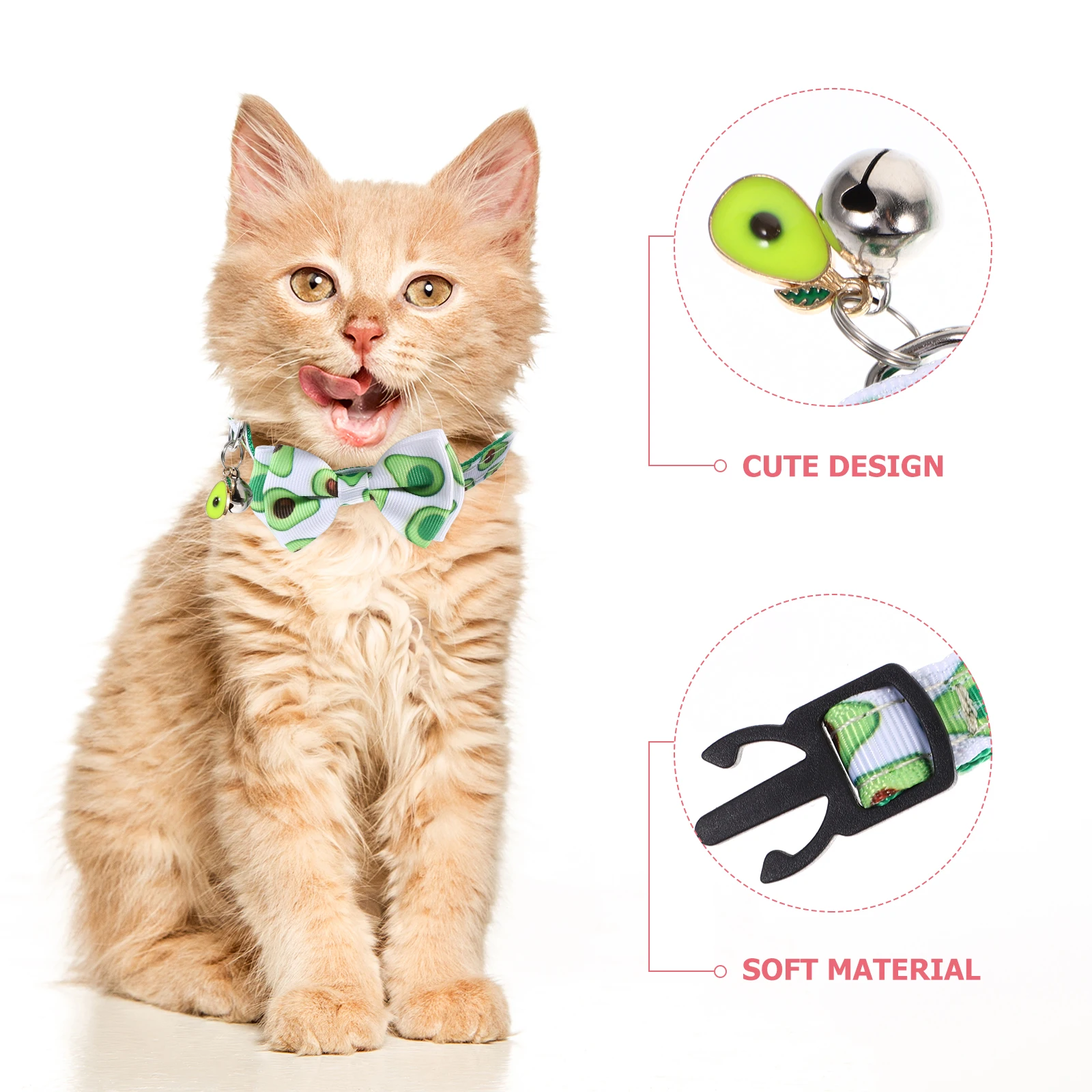 

Adjustable Pet For Cats Dogs Kitten Puppy Nylon Wear-Resistant Reusable Comfortable Chic Design Daily Party Wedding Photo