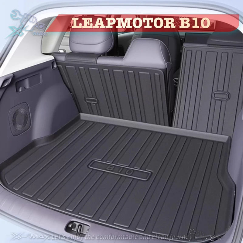 

Для LEAPMOTOR B10 2025 TPE индивидуальный коврик для багажника автомобиля всесезонный коврик для багажника 3D-образный лазерный измерительный коврик для багажника Защитная подкладка для багажника