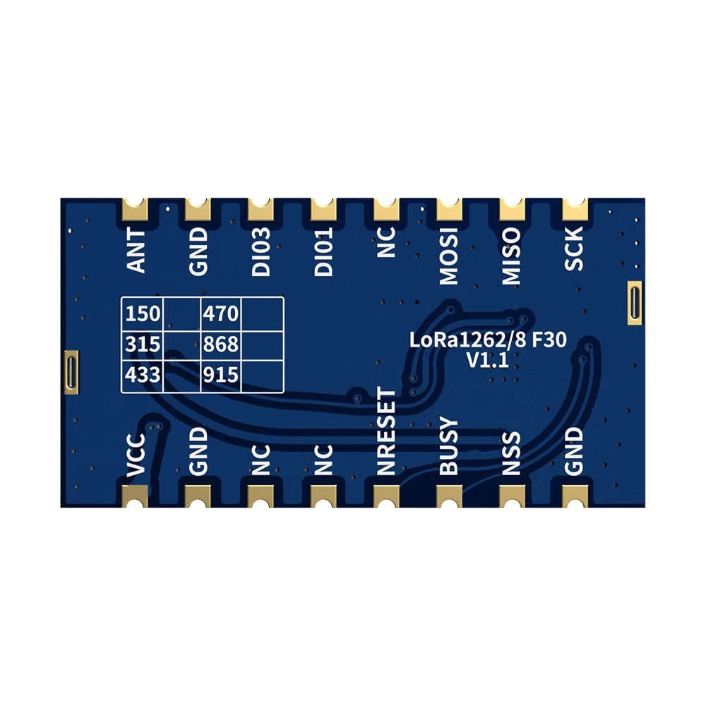 Imagem -02 - Módulo rf de Longa Distância de Alta Potência Lora1262f30 1.5w 868mhz Chip Sx1262 7km Pcs por Lote