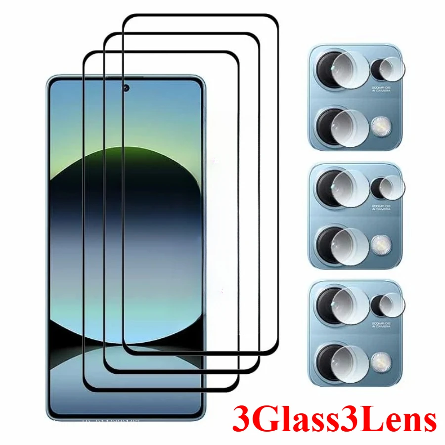 6 pulgadas para Xiaomi Redmi Note 14S 14C K80 Pro Note 13R Pro vidrio templado para Redmi Note 13R A3X Turbo 4 película de cámara para K60 Ultra
