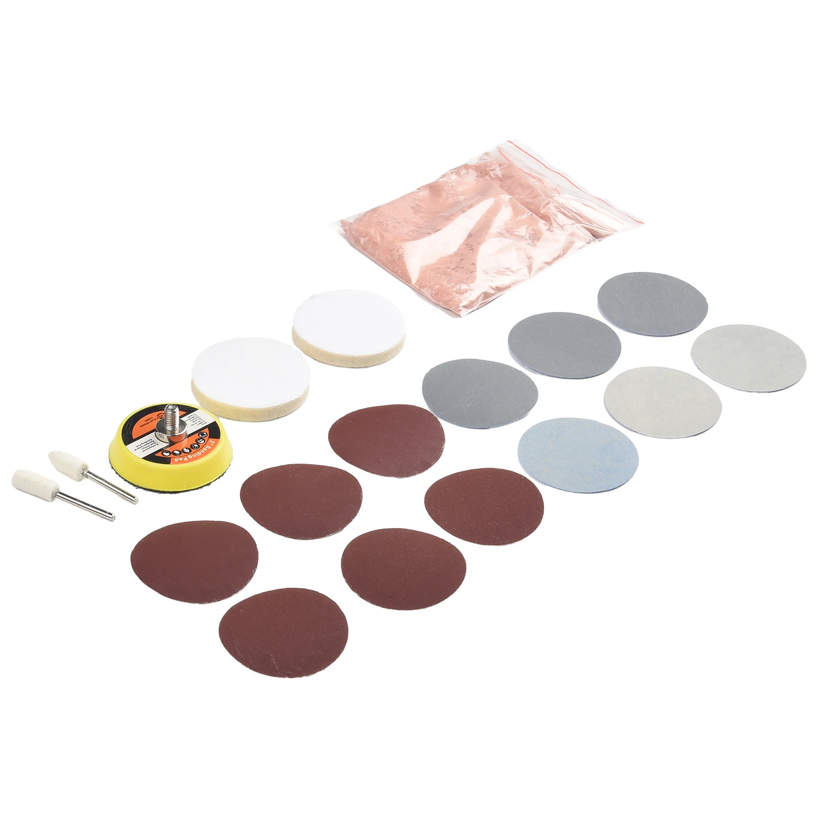 1set Car Windshield Glass Scratch Remover Cerium Oxide Powder Glass Polishing Kit Rayon Wool Felt Polishing Pad