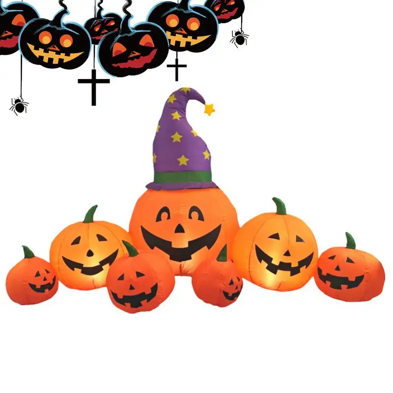 

Halloween Inflatable Pumpkin Lighted Inflating Pumpkin Decoration Halloween Inflatables Outdoor Decorations Pumpkin Blow Ups