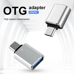 Adaptador USB 3.0 Tipo-C OTG, conversor macho para fêmea para Macbook, Xiaomi, Samsung S20, conector USBC OTG