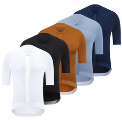 HISERWA maglia da ciclismo da uomo manica corta maglia da bicicletta estiva abbigliamento da ciclismo per bici da strada traspirante Pro Team MTB Maillot Shirt