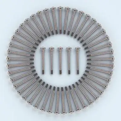 50Pcs Metal Fan Tapping Screw Round Head 30Mm Long for Computer Case Fans Premium Pc Case Cooler Fan Screw High Strength Design