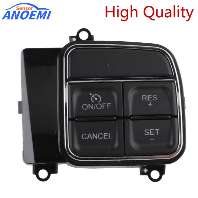 Car 56046255AD 56046094AE Steering Wheel Cruise Control Switch Black For 2011-2018 Jeep Dodge Chrysler 300 Town & Country