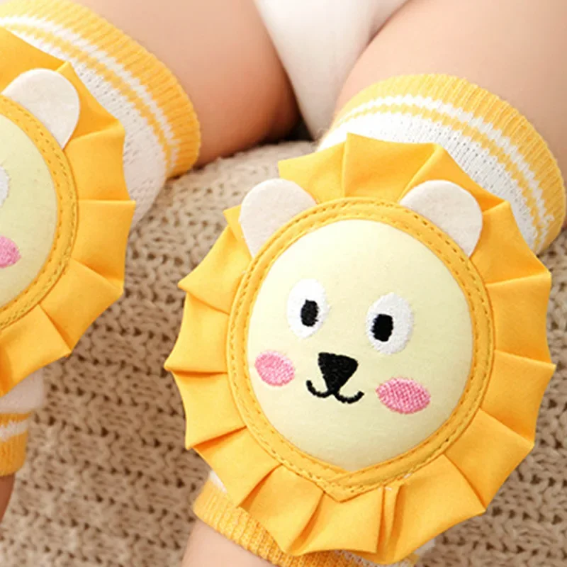 Dinosaur Baby Crawling Pads Anti Slip Knee Pads Baby Cute Cartoon Knee Protectors Toddler Leg Warmer Safety Walking Knee Pads