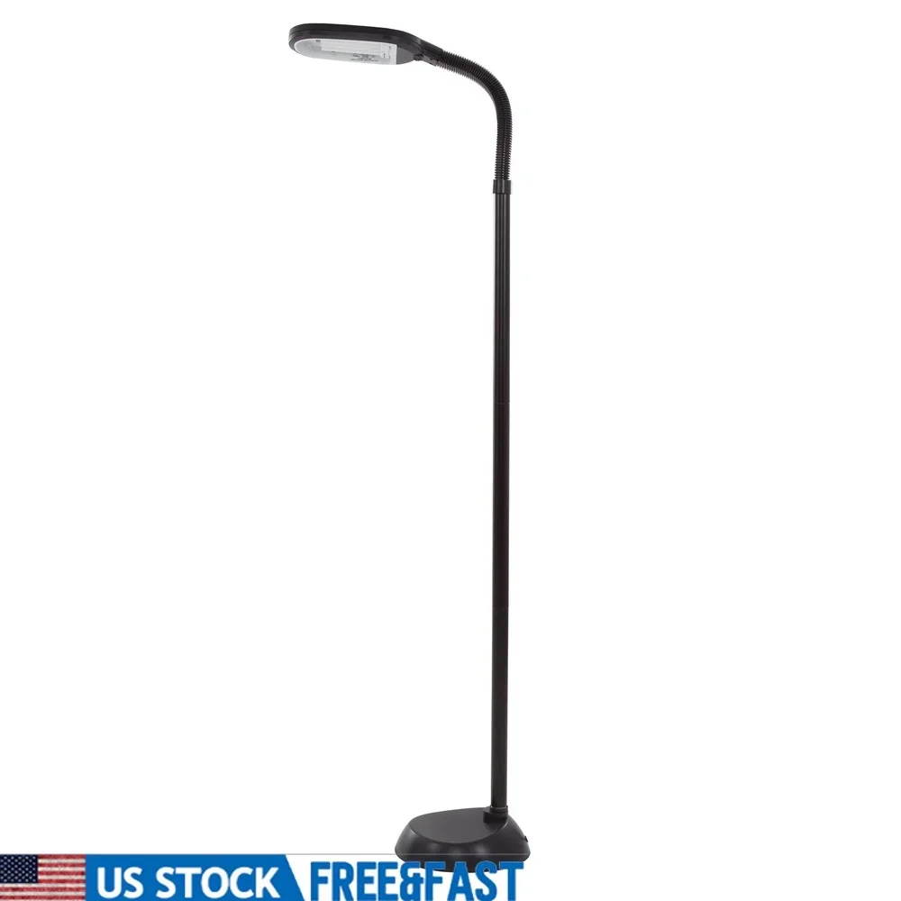 

Natural Light Floor Lamp with Gooseneck Arm Energy Saving Adjustable Height Multi-Directional Indoor Lighting Office Home
