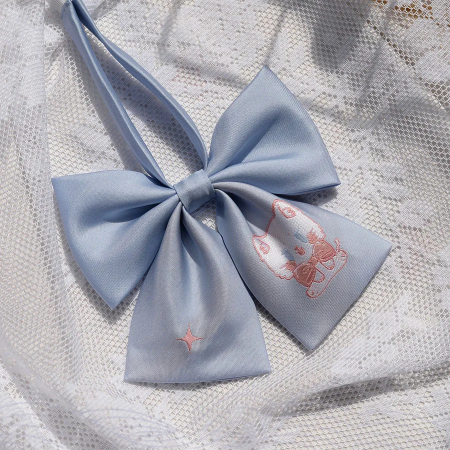 JK Uniforme Bow Tie Acessórios para Mulheres e Meninas, Anime Laços Acessórios, Gato Branco Cosplay, Estudante Harajuku, Kawaii Lolita Presente