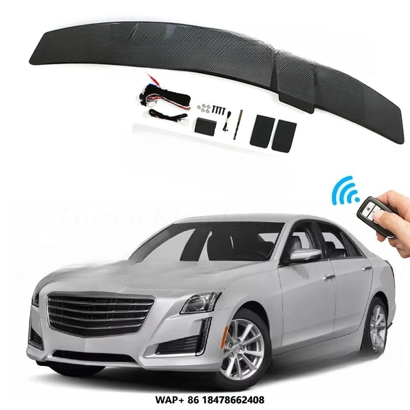 

Electronic Spoiler Carbon Fiber Car Spoilers Universal Car Rear Trunk Tail Wing for Cadillac CTS 2010-2022 Electric Car Spoiler