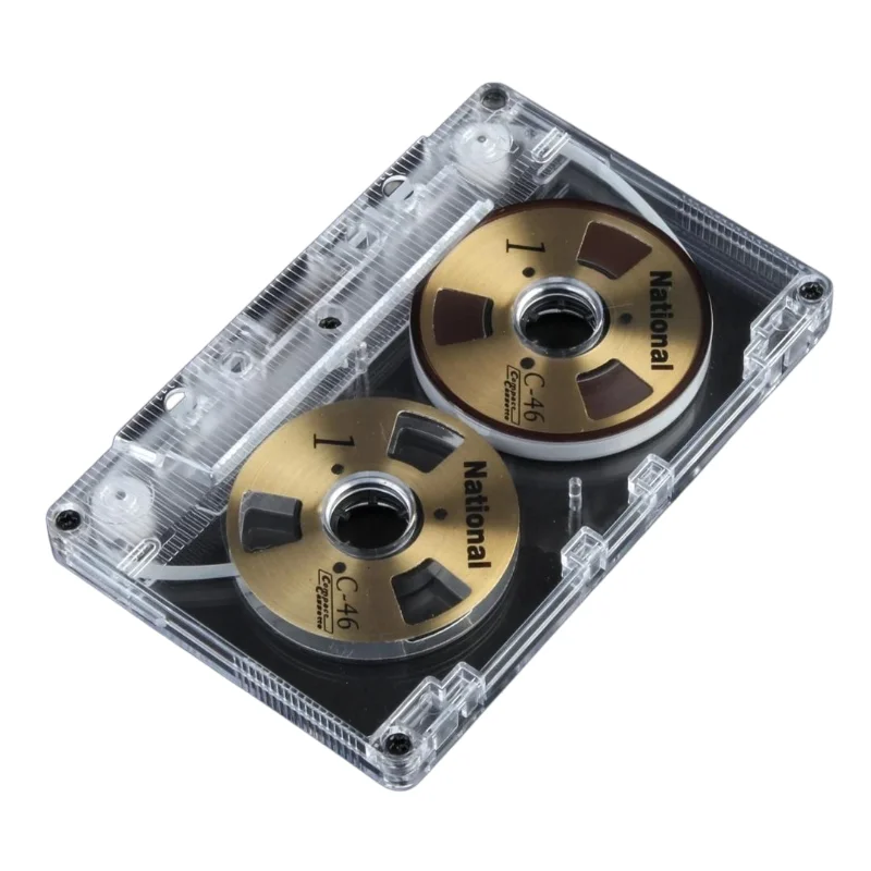 Cinta de casete de grabación de audio en blanco DIY, poco ruido, tiempo de grabación de 46 minutos
