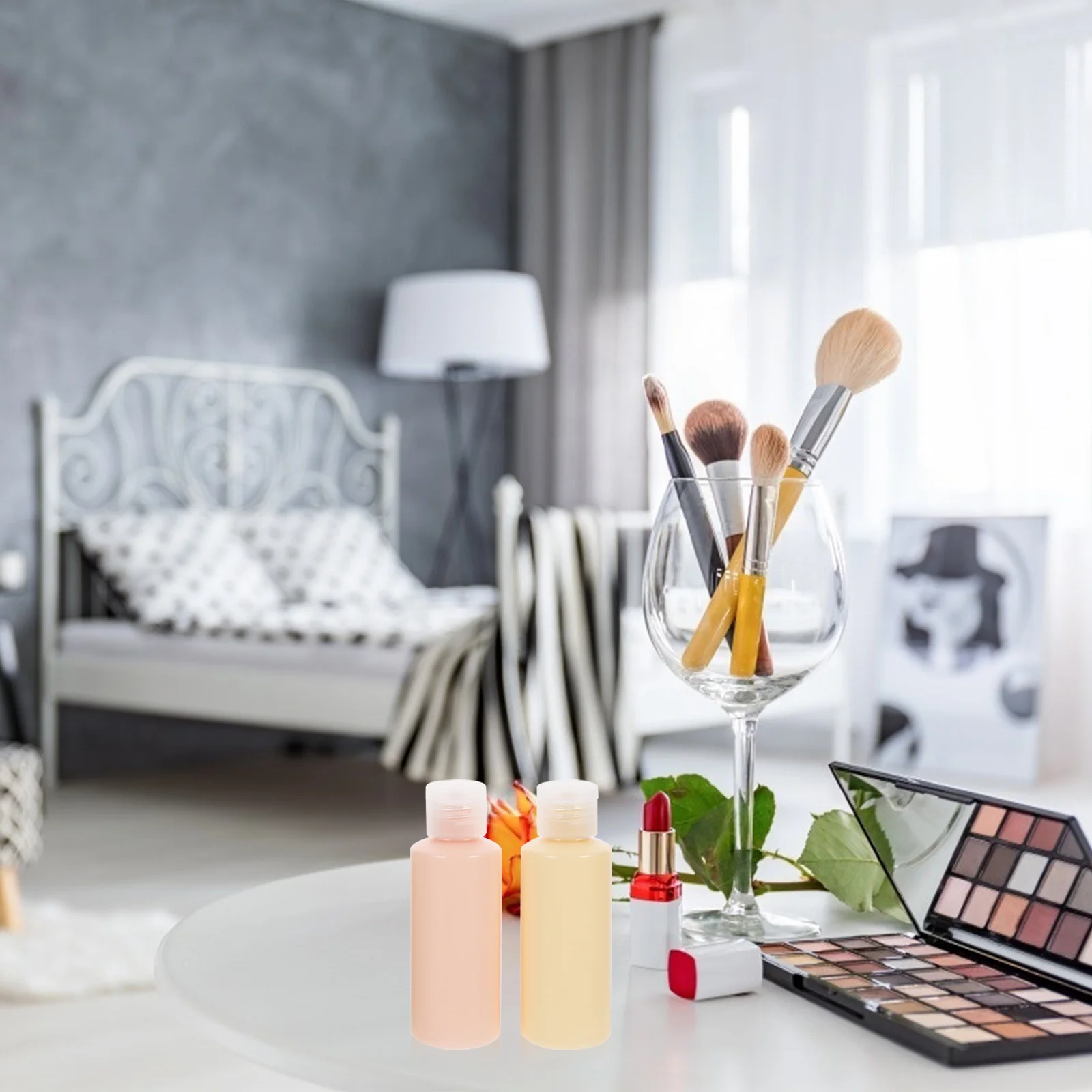 

4 Pcs Travel Bottles Packing Size Toiletry Containers Lotion Small Storage Colorful Leakproof Vacation