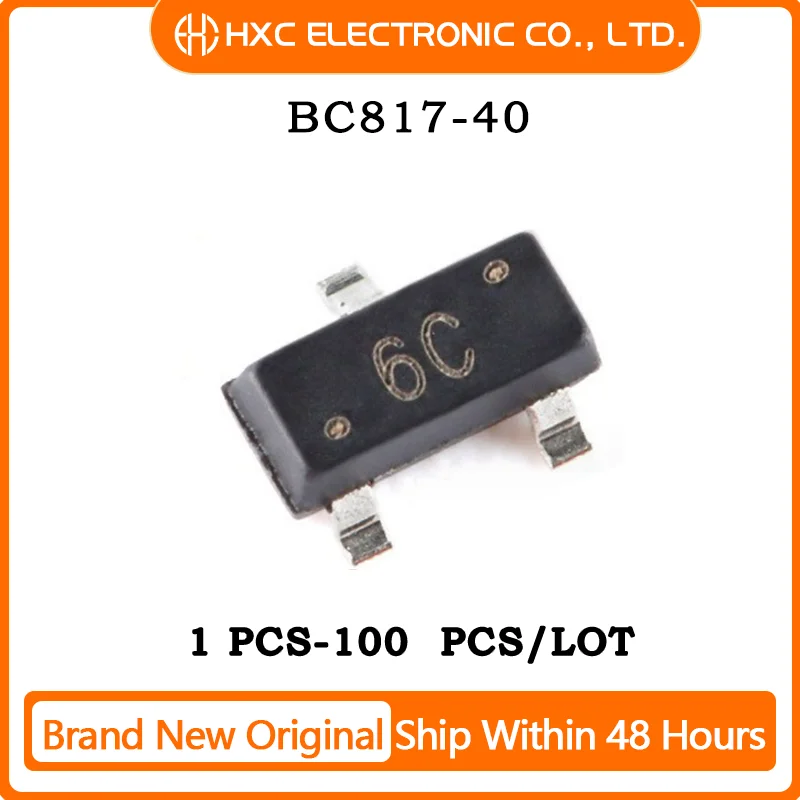 

100PCS BC817-40 SOT23 BC817 SOT 6C SMD transistor new and original