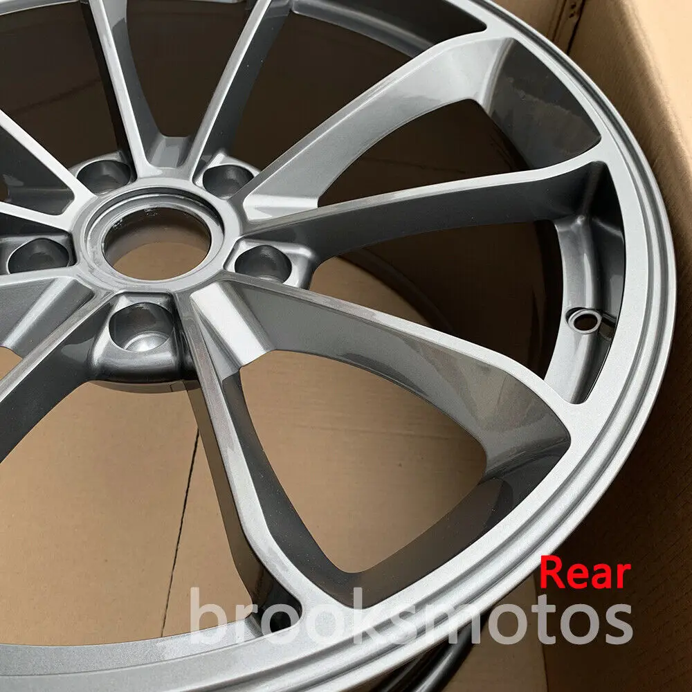 20" GRAY STYLE FORGED WHEELS RIMS FIT 2013+ PORSCHE CAYMAN 981 20X8.5 20X11