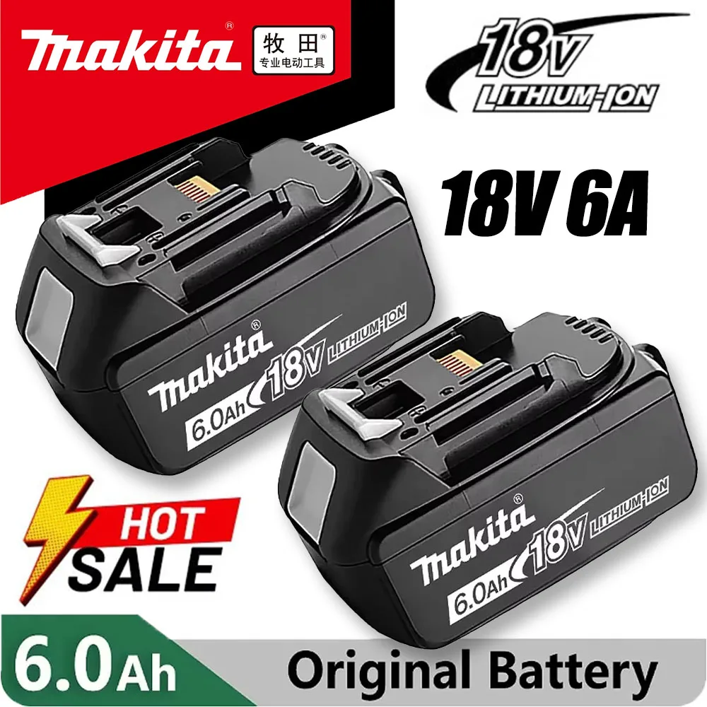 

Brand new original genuine Makita 6Ah 18V battery for MAKITA tool BL1830B BL1850B BL1850 BL1840 BL1860 BL1815 Tool DTW700