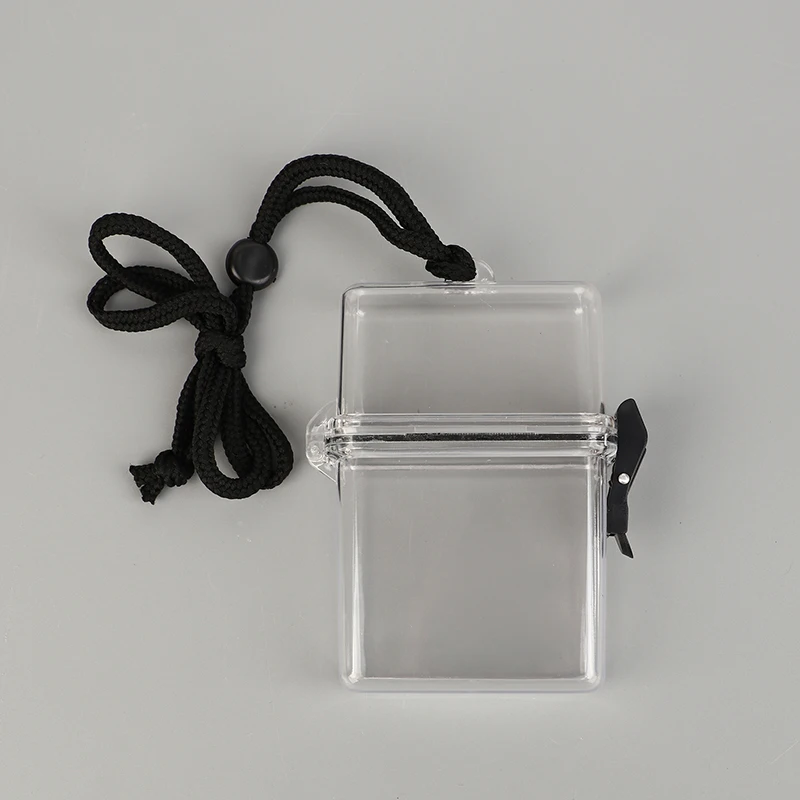 Small Card Sealed Storage Can Money Key Waterproof Tank Transparent Collect Classification Box School Stationery