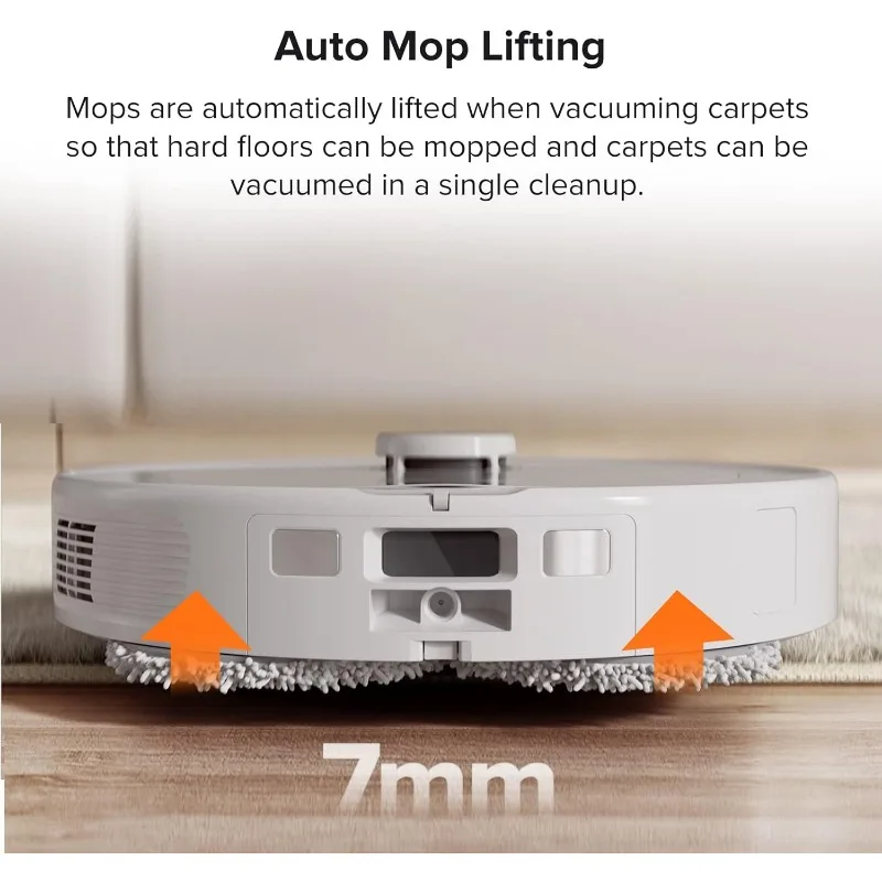 Roborock Q Revo Robot aspirapolvere e scopa, asciugatura automatica, lavaggio automatico del mocio, mocio a doppia rotazione, sollevamento automatico del mocio, ricarica automatica, autovuota