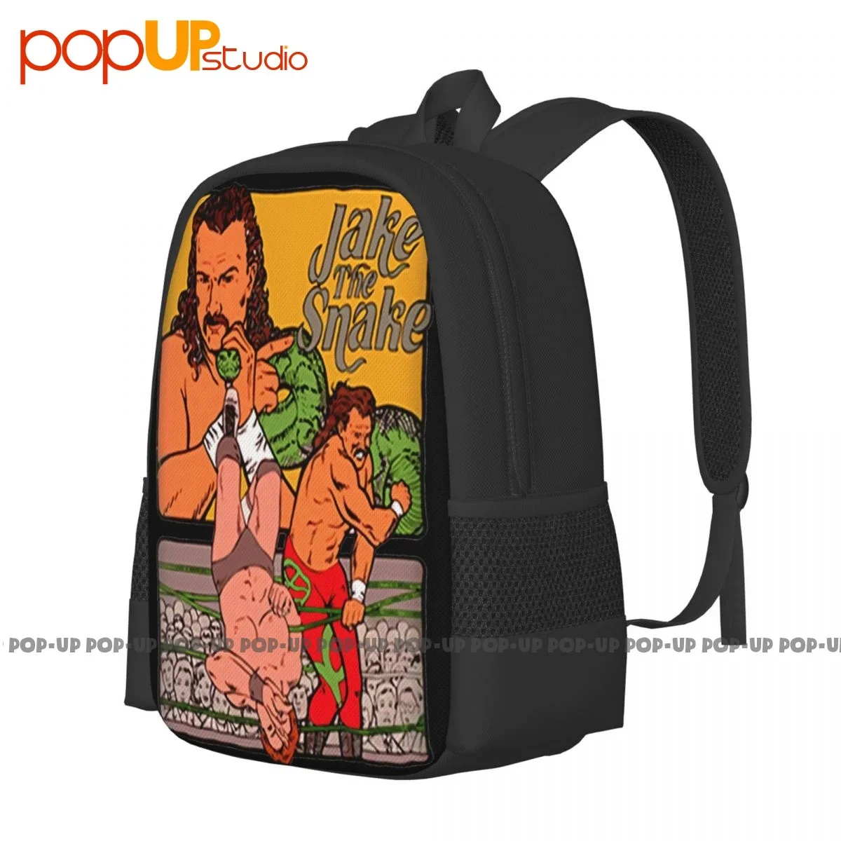 Jake The Snake Roberts Wrestling Legend Backpack Large Capacity Travel Shoe Bag Sports Bag Outdoor Running