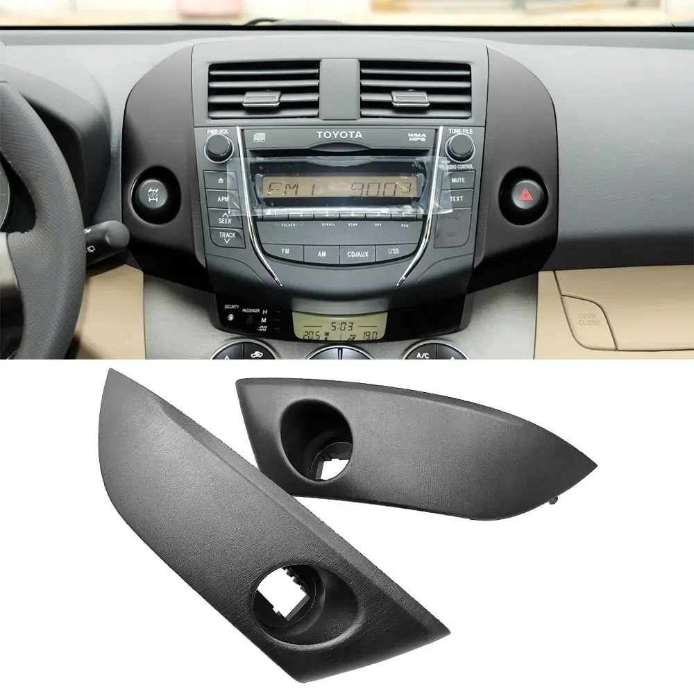 

2Pcs Car Center Instrument Cluster Finish Panel Trim For Toyota-Rav4 2006 2007 2008 2009 2010 2011 2012